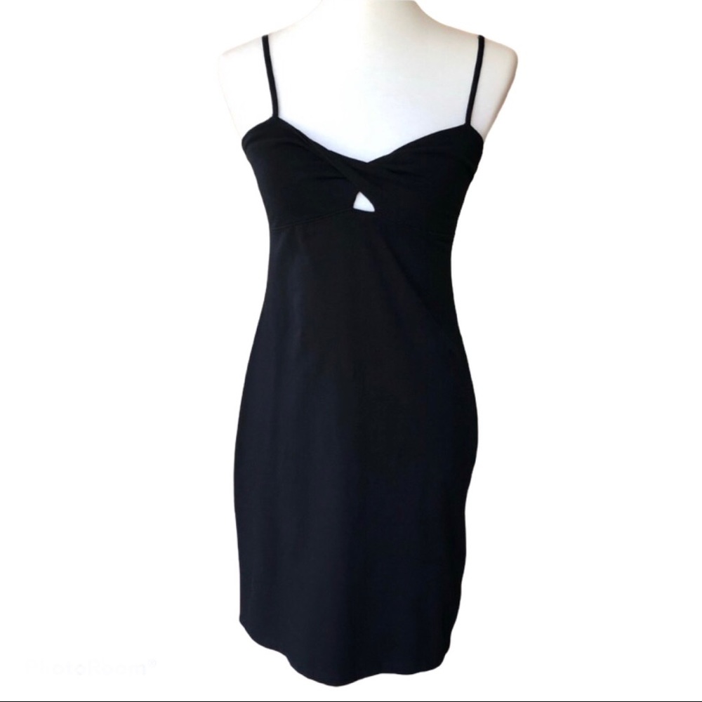 SOLD 🚨Ralph Lauren Vintage Black BodyCon Dress - Picture 1 of 9
